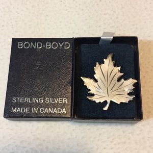 Bond Boyd Maple Leaf Brooch NWT